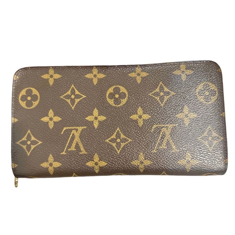 Louis Vuitton Monogram Zippy Wallet Brown